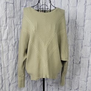 Philosophy‎ Olive Green Crew Neck Sweater